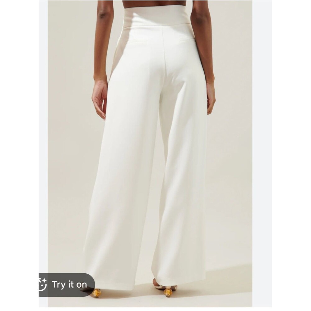 NWT Wide Leg White Rica Suave Wide leg Pants XS